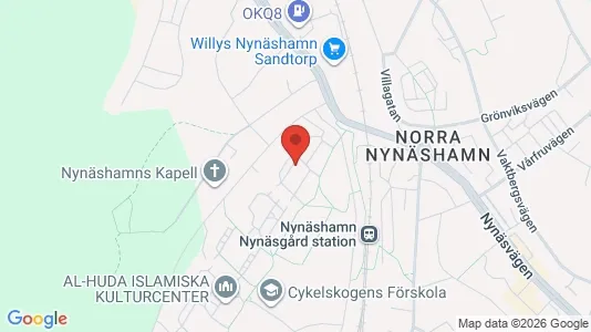 Lägenheter att hyra i Nynäshamn - kort over placeringen