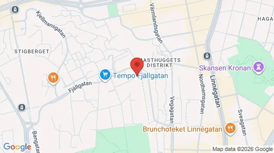 Lägenheter att hyra i Göteborg Centrum - kort over placeringen