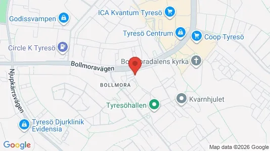 Lägenheter att hyra i Tyresö - kort over placeringen