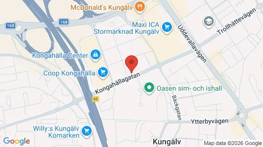 Lägenheter att hyra i Kungälv - kort over placeringen