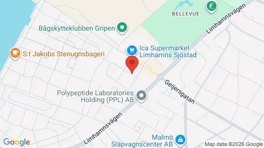 Lägenheter att hyra i Limhamn/Bunkeflo - kort over placeringen