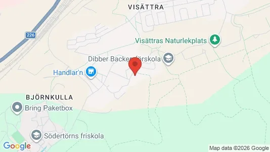 Lägenheter att hyra i Huddinge - kort over placeringen