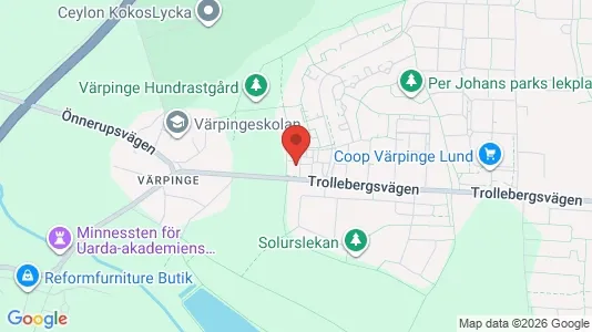 Lägenheter att hyra i Lund - kort over placeringen