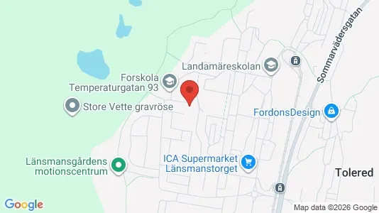 Lägenheter att hyra i Västra hisingen - kort over placeringen