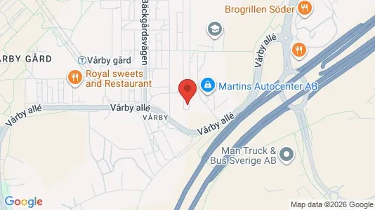 Lägenheter att hyra i Huddinge - kort over placeringen