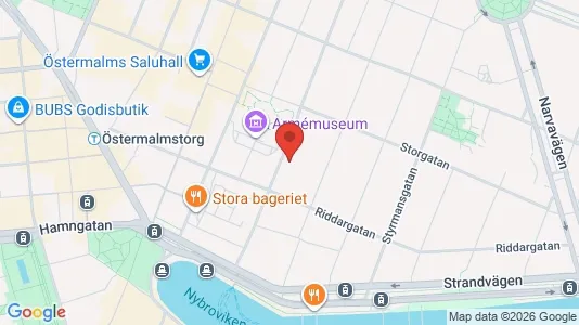 Lägenheter att hyra i Östermalm - kort over placeringen