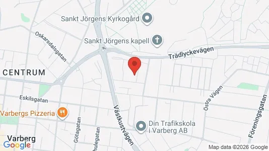 Lägenheter att hyra i Varberg - kort over placeringen