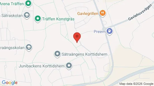 Lägenheter att hyra i Gävle - kort over placeringen