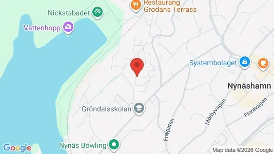 Lägenheter att hyra i Nynäshamn - kort over placeringen