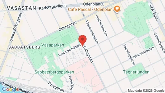Lägenheter att hyra i Vasastan - kort over placeringen