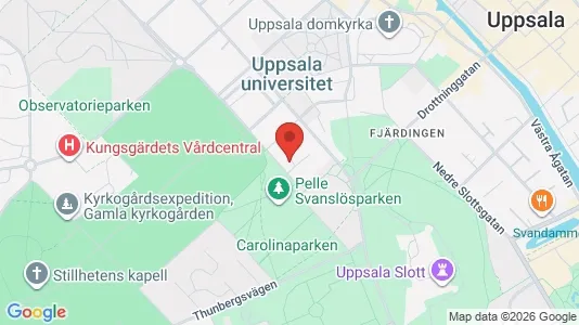 Lägenheter att hyra i Uppsala - kort over placeringen