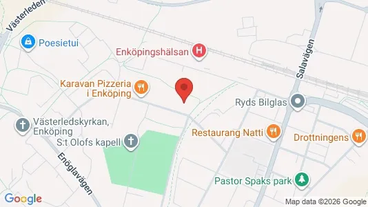 Lägenheter att hyra i Enköping - kort over placeringen