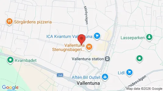 Lägenheter att hyra i Vallentuna - kort over placeringen