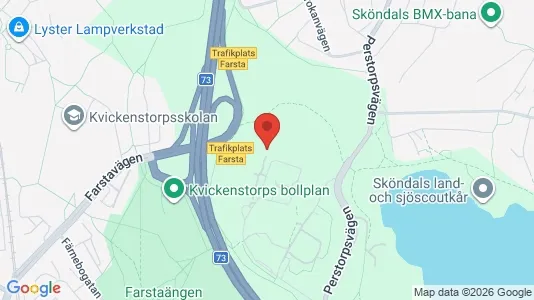 Lägenheter att hyra i Huddinge - kort over placeringen