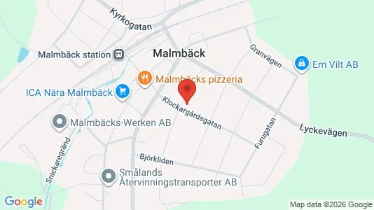 Lägenheter att hyra i Nässjö - kort over placeringen