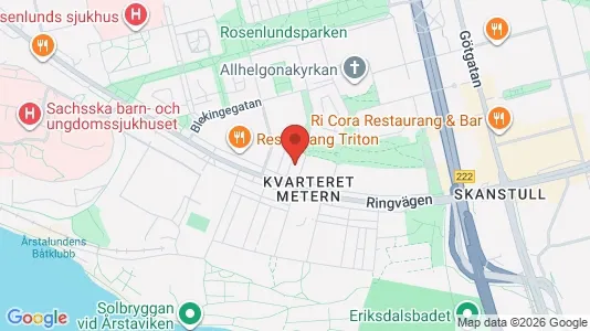 Lägenheter att hyra i Södermalm - kort over placeringen