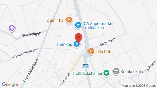 Lägenheter att hyra i Tyresö - kort over placeringen