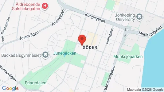 Lägenheter att hyra i Jönköping - kort over placeringen
