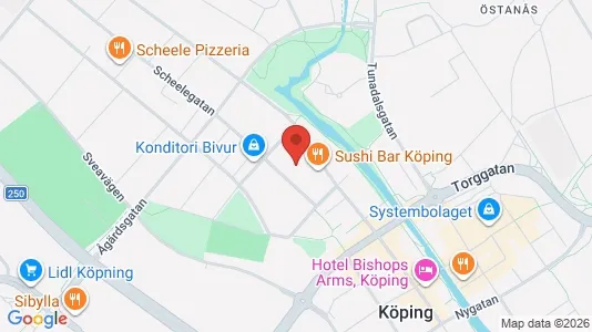 Lägenheter att hyra i Köping - kort over placeringen