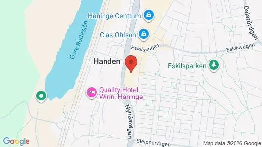 Lägenheter att hyra i Haninge - kort over placeringen