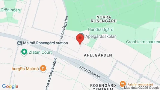 Lägenheter att hyra i Rosengård - kort over placeringen