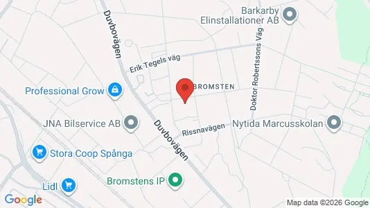 Lägenheter att hyra i Västerort - kort over placeringen