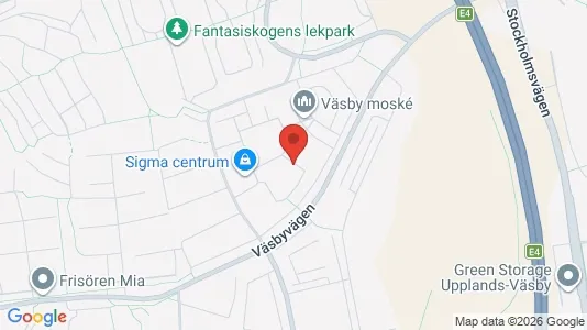 Lägenheter att hyra i Upplands Väsby - kort over placeringen