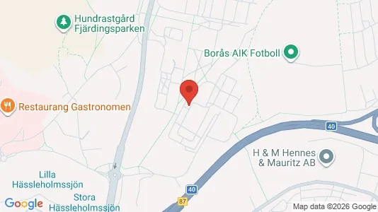 Lägenheter att hyra i Borås - kort over placeringen
