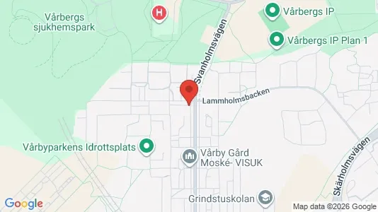 Lägenheter att hyra i Huddinge - kort over placeringen
