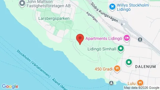 Lägenheter att hyra i Lidingö - kort over placeringen