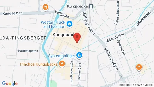 Lägenheter att hyra i Kungsbacka - kort over placeringen