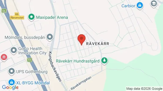 Lägenheter att hyra i Mölndal - kort over placeringen
