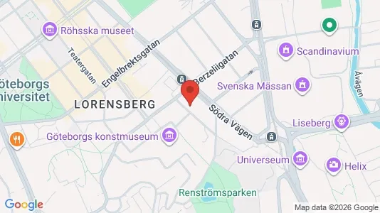 Lägenheter att hyra i Johanneberg - kort over placeringen