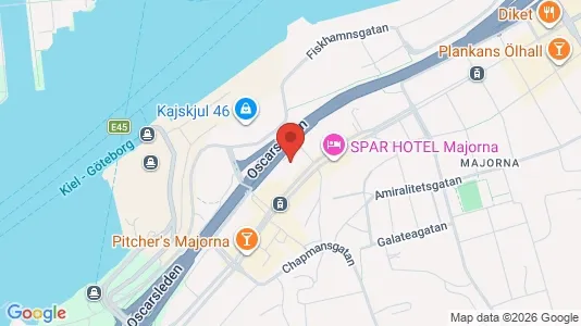 Lägenheter att hyra i Majorna-Linné - kort over placeringen