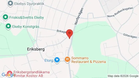 Lägenheter att hyra i Uppsala - kort over placeringen
