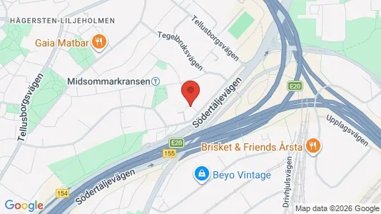 Lägenheter att hyra i Söderort - kort over placeringen