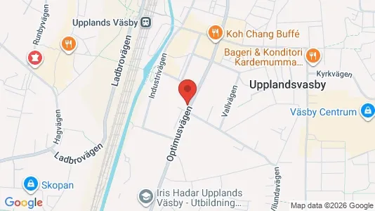 Lägenheter att hyra i Upplands Väsby - kort over placeringen