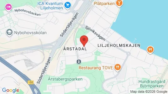 Lägenheter att hyra i Södermalm - kort over placeringen