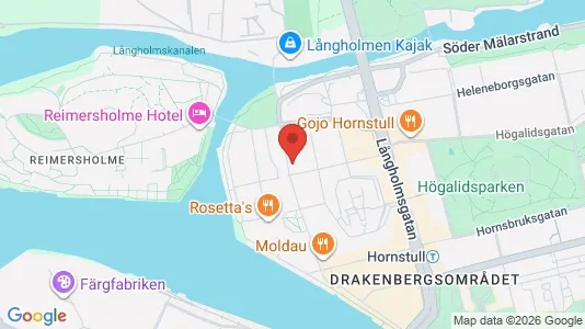 Lägenheter att hyra i Södermalm - kort over placeringen
