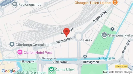 Lägenheter att hyra i Göteborg Centrum - kort over placeringen
