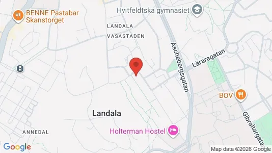 Lägenheter att hyra i Göteborg Centrum - kort over placeringen
