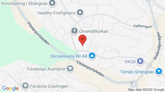 Lägenheter att hyra i Strängnäs - kort over placeringen