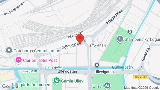 Lägenheter att hyra i Göteborg Centrum - kort over placeringen