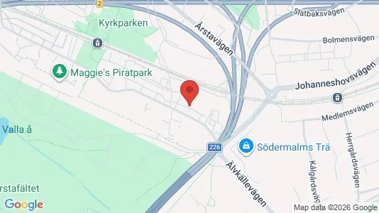 Lägenheter att hyra i Hammarbyhamnen - kort over placeringen
