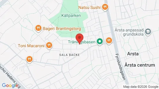 Lägenheter att hyra i Uppsala - kort over placeringen
