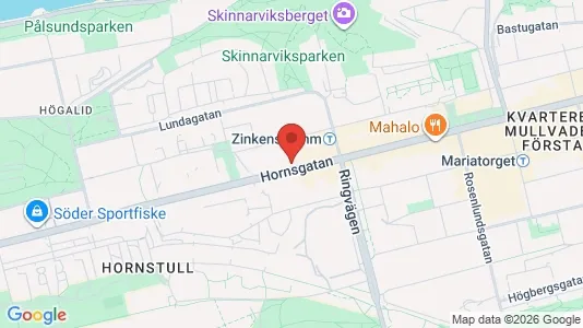Lägenheter att hyra i Södermalm - kort over placeringen