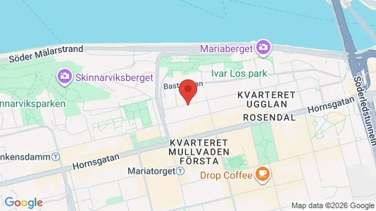 Lägenheter att hyra i Södermalm - kort over placeringen