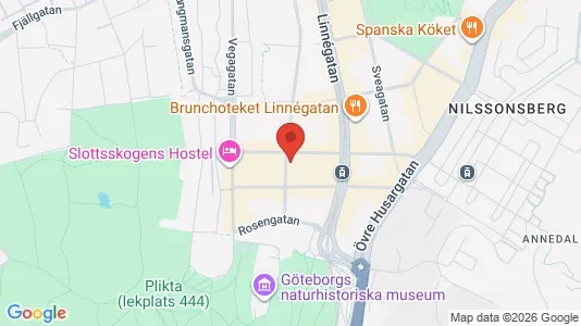 Lägenheter att hyra i Göteborg Centrum - kort over placeringen
