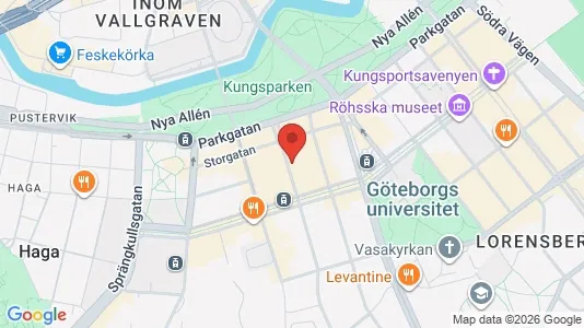 Lägenheter att hyra i Göteborg Centrum - kort over placeringen