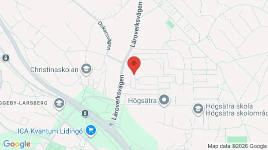 Lägenheter att hyra i Lidingö - kort over placeringen
